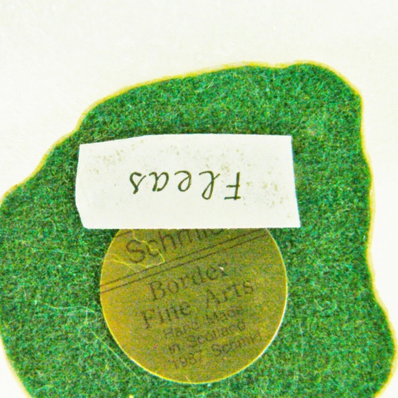 Lowell Davis Schmid Border Fine Art 1989 Fleas Dog Puppy Figurine Scotland - Picture 8 of 9